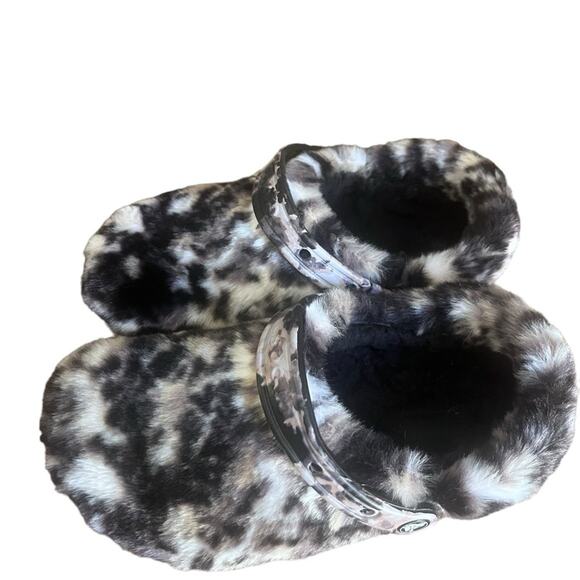 Crocs Faux Fur Classic Fur Sure Animal Print - Picture 5 of 8